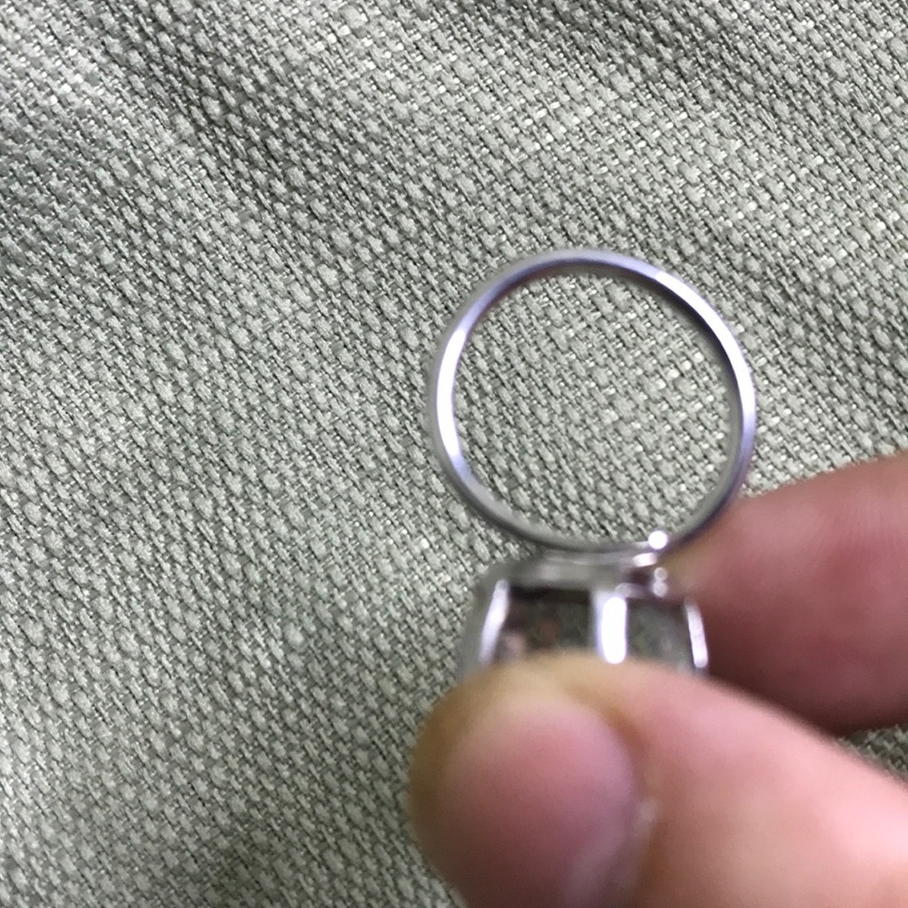 Adjustable Clear Blue Color Changing Ring Silver - image 6